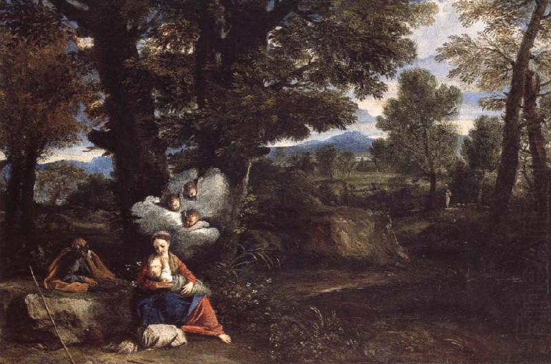 MOLA, Pier Francesco THe Rest on the Flight into Egypt china oil painting image